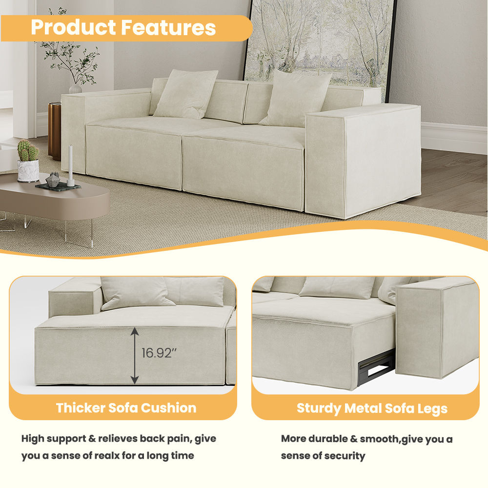 Power Reclining Sofas White Fabric Modular Sofas