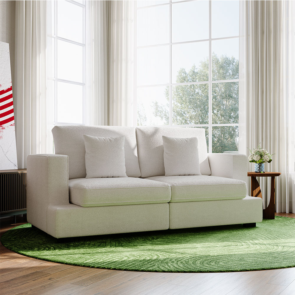 Fabric White Fabric Modular Sofas