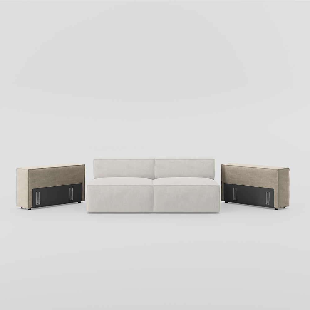 Fabric Beige Fabric Modular Sofas