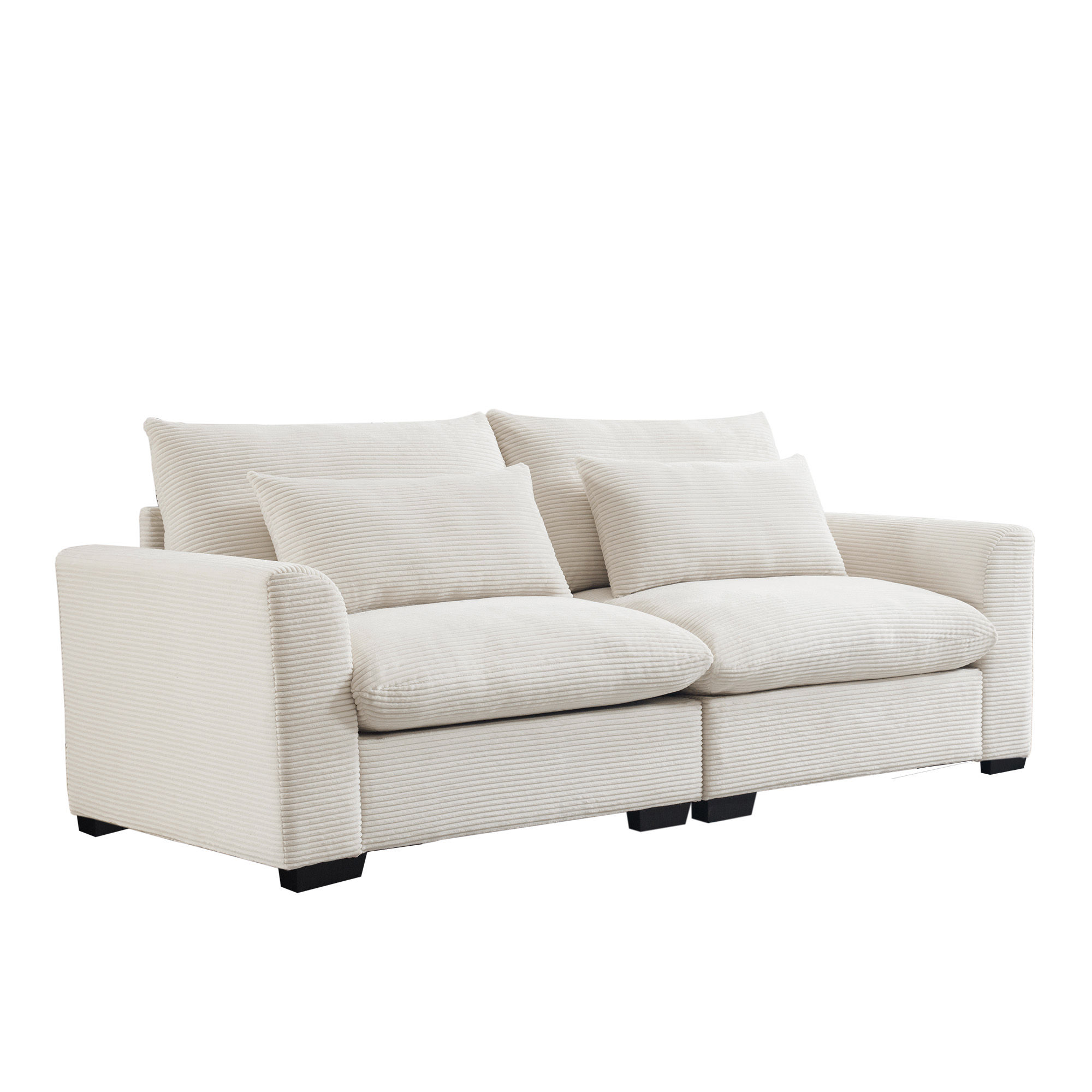 Sectionals Rice white Corduroy Modular Sofas