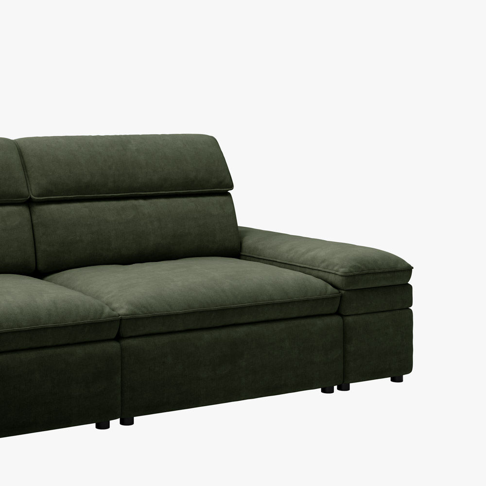 Green Fabric Modular Sofas