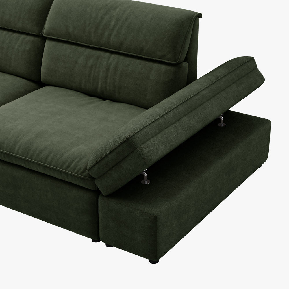 Green Fabric Modular Sofas