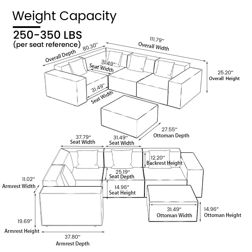 Fabric Beige Fabric Modular Sofas