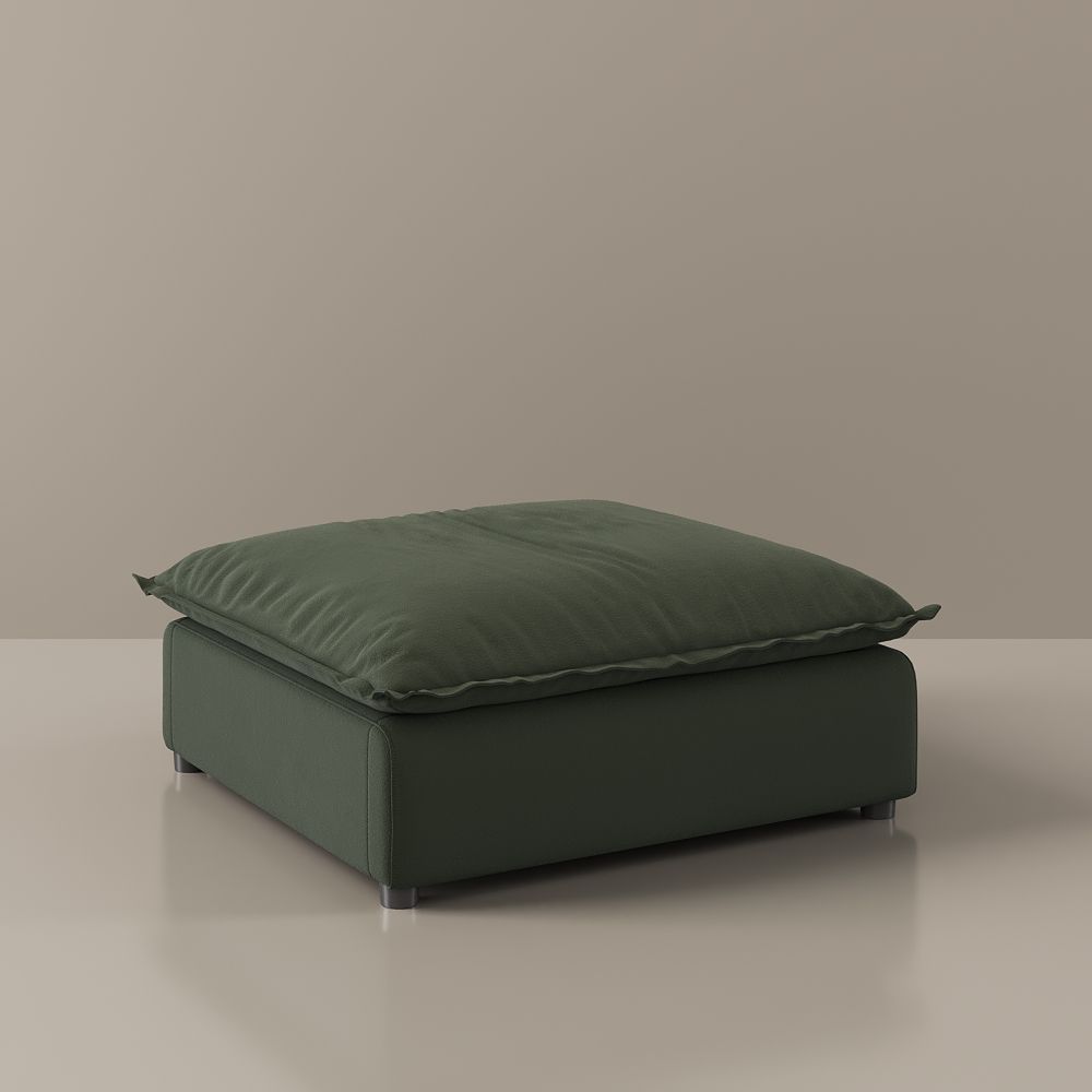 Color Matching Green Suede Fabric Modular Sofas