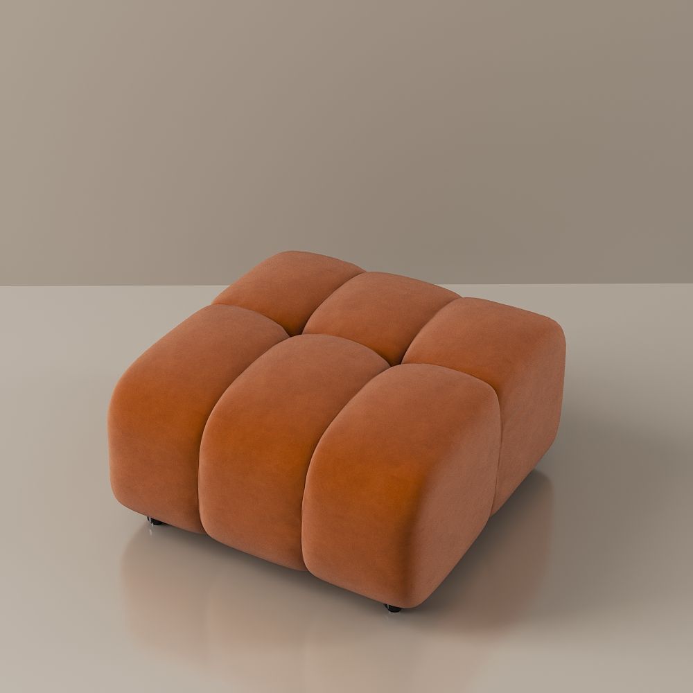 Orange Orange Fabric Modular Sofas