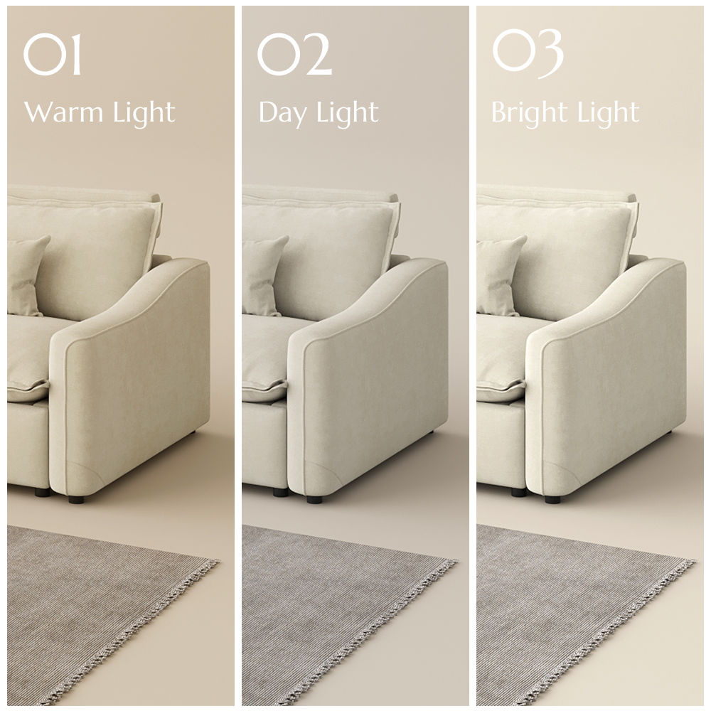 Office Beige Cotton Linen Modular Sofas