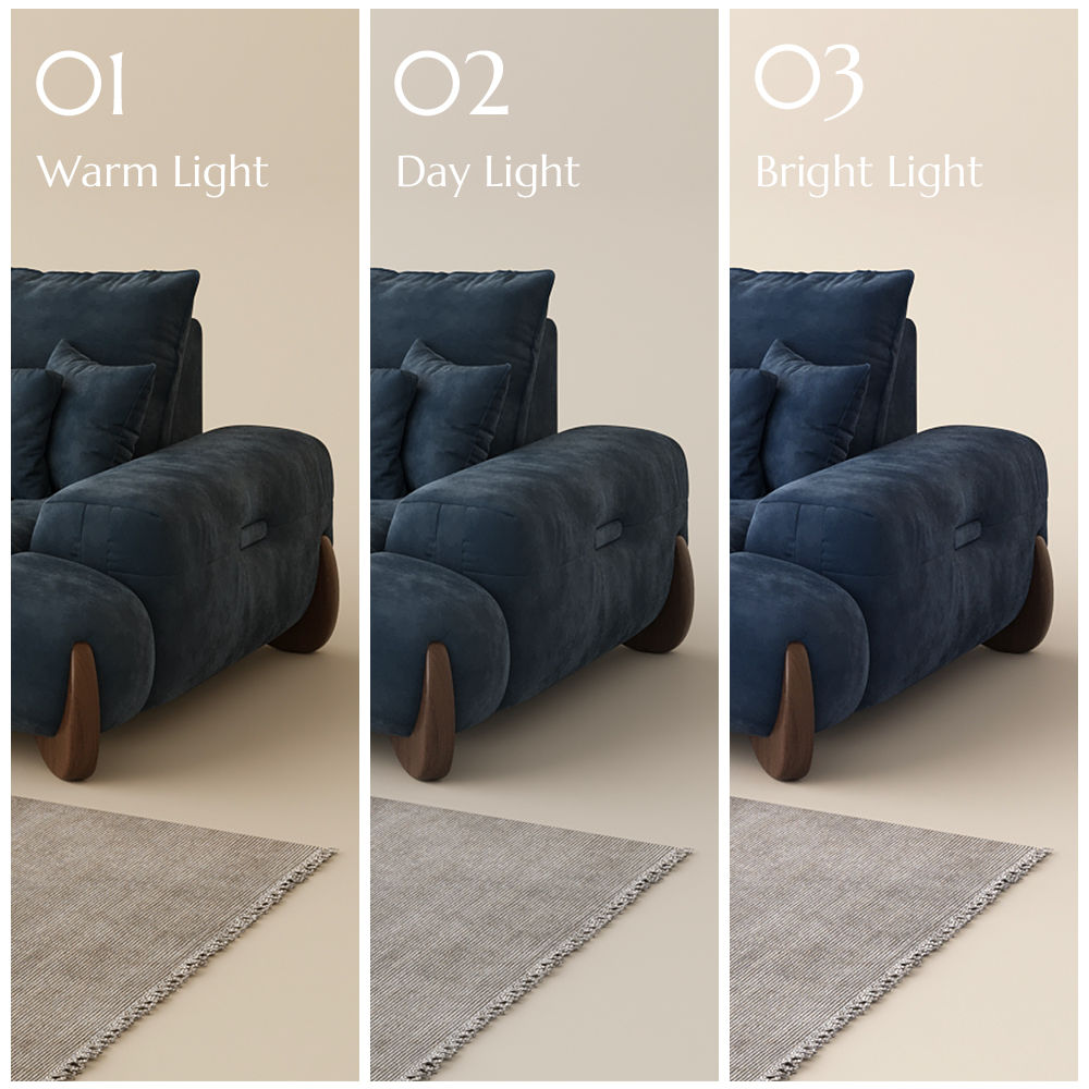 2-3 Seater Blue Velvet Modular Sofas