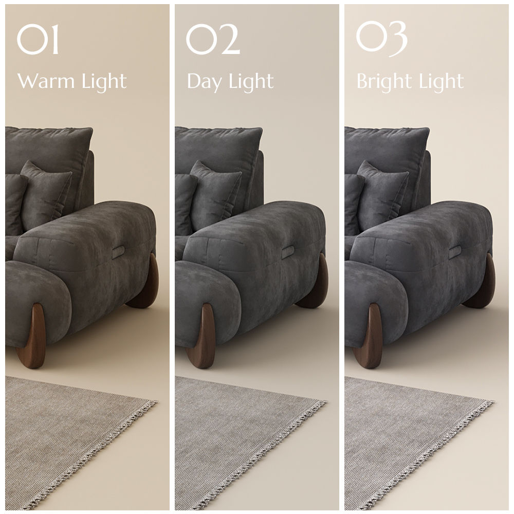 Modern Grey Velvet Modular Sofas