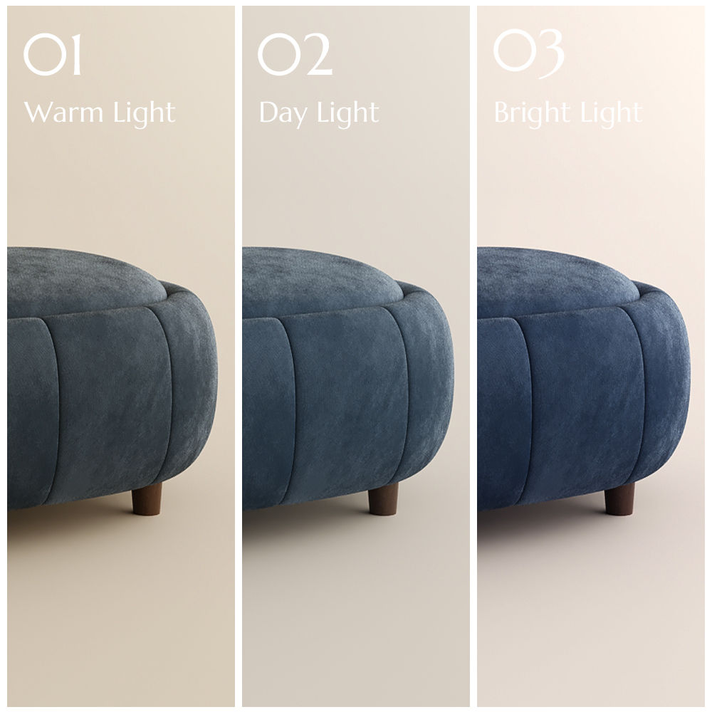 Apartment Blue Velvet Modular Sofas
