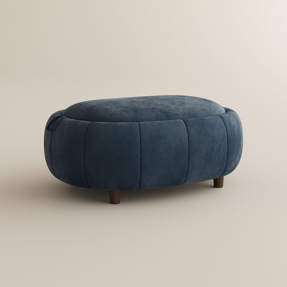 Partial Assembly Required Blue Velvet Modular Sofas
