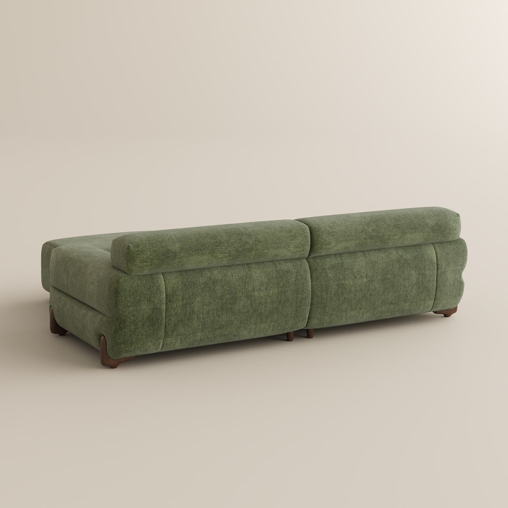 Green Chenille Modular Sofas