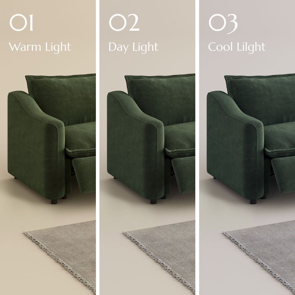 Modern Green Pet-Friendly Fabric Modular Sofas