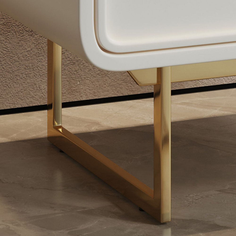 Single Piece Beige MDF Nightstands