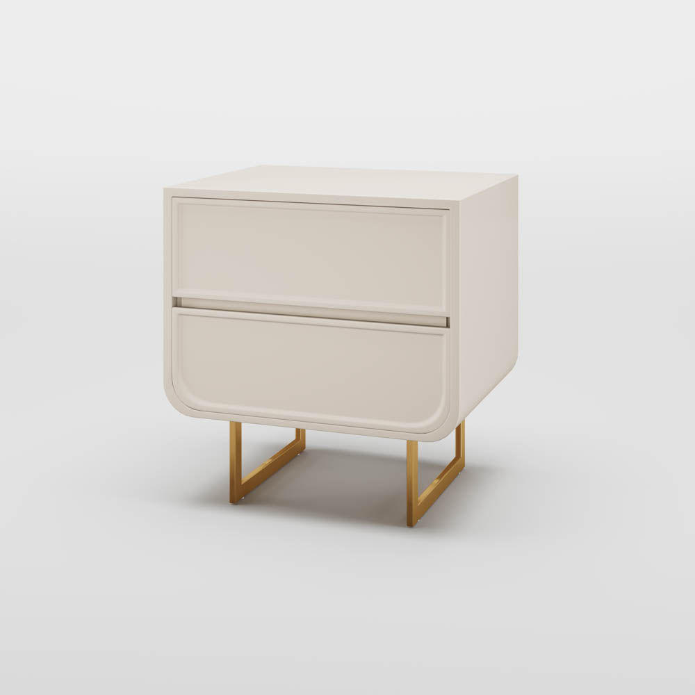 Modern Beige MDF Nightstands