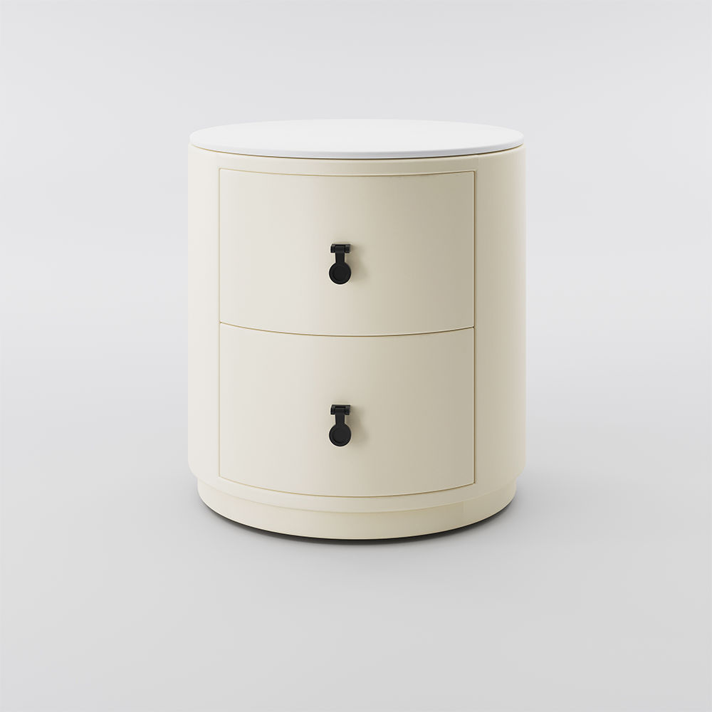 Modern Beige MDF Nightstands