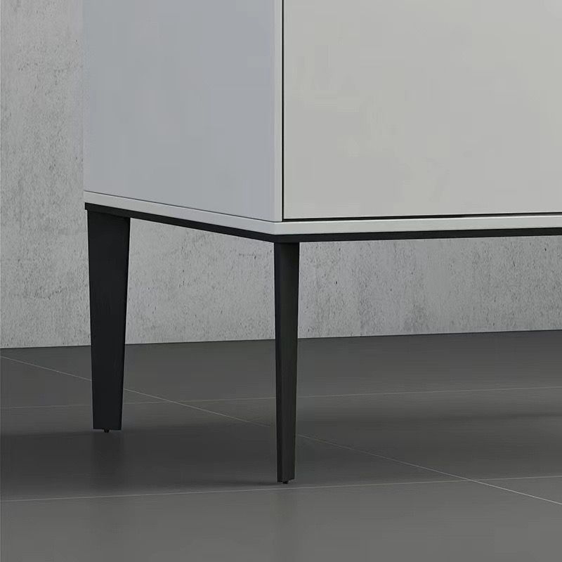 Fully Assemble White MDF&Pine Nightstands