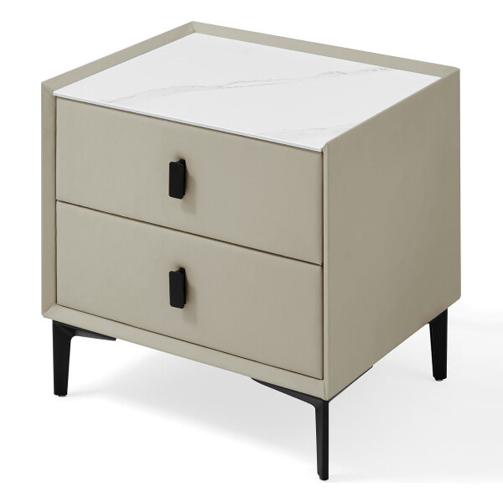 Modern Gray MDF Nightstands