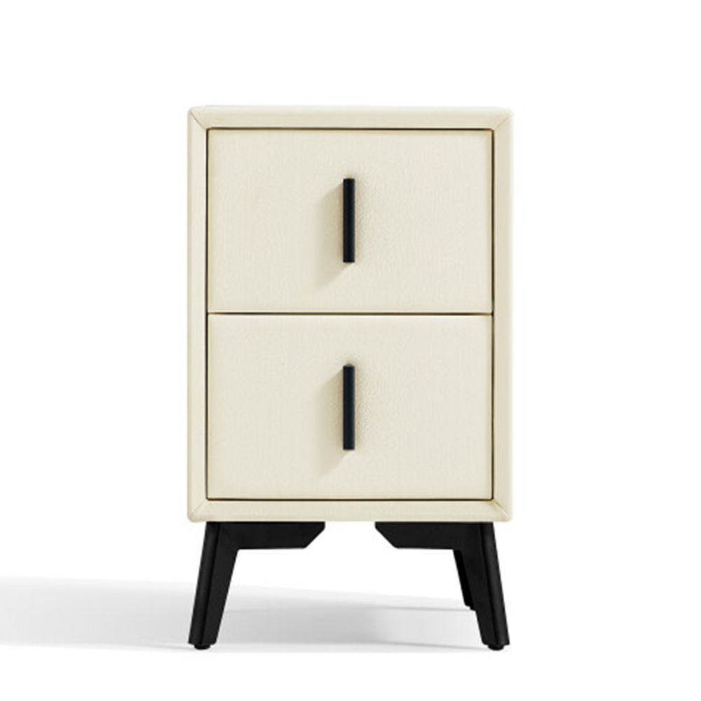 Solid Wood Beige MDF Nightstands