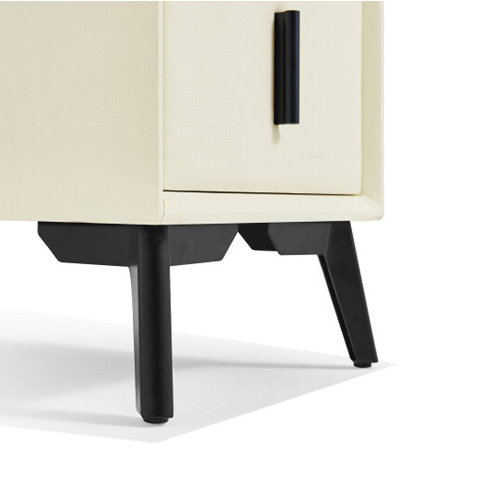 Solid Wood Beige MDF Nightstands