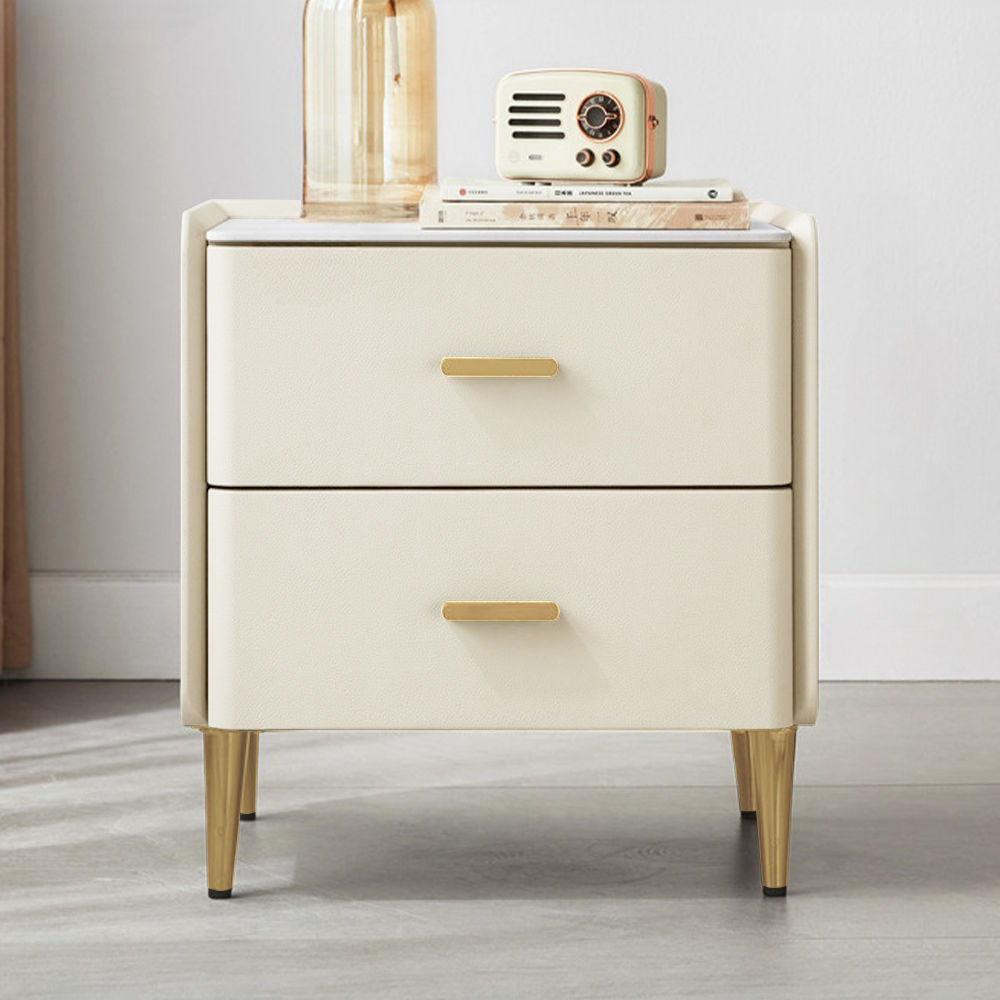 with Dressers Beige MDF Nightstands