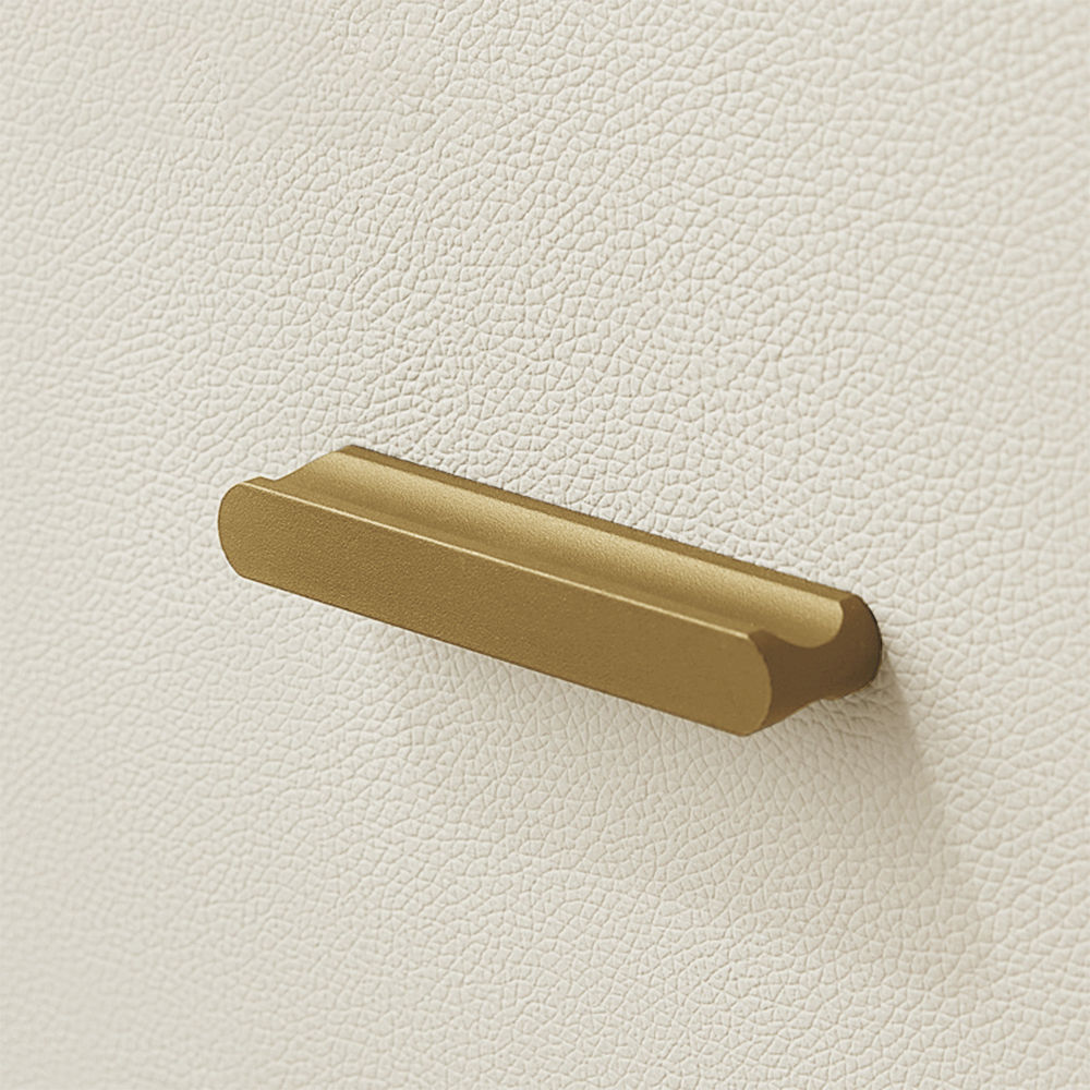 Partly Assemble Beige MDF Nightstands