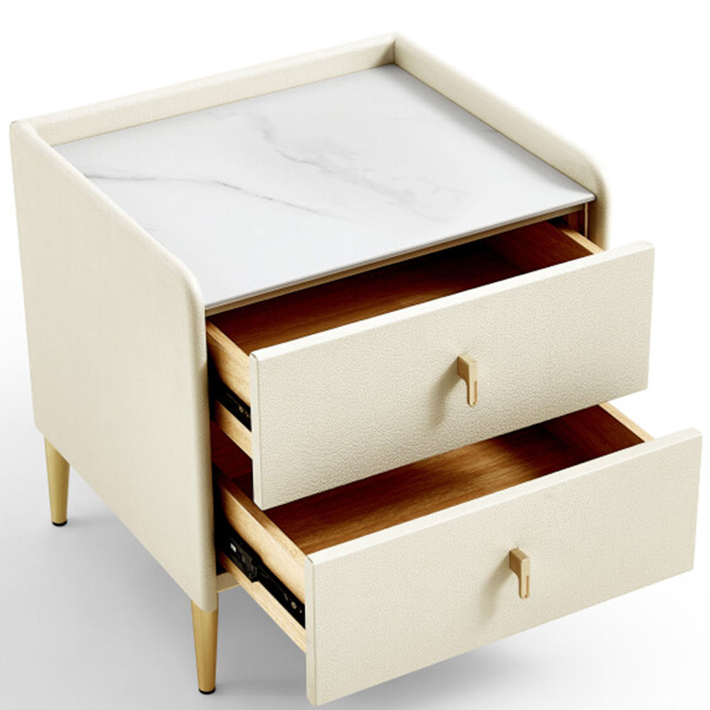 Modern Beige MDF Nightstands