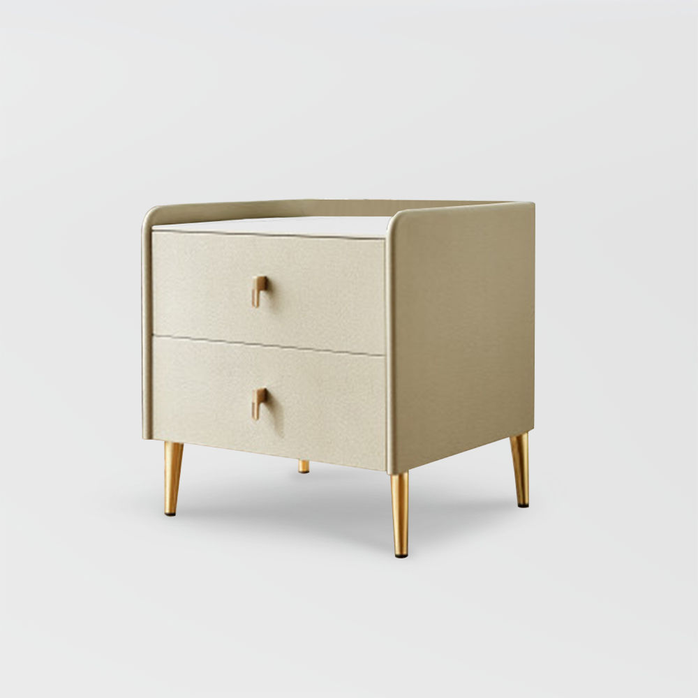 Modern Beige MDF Nightstands