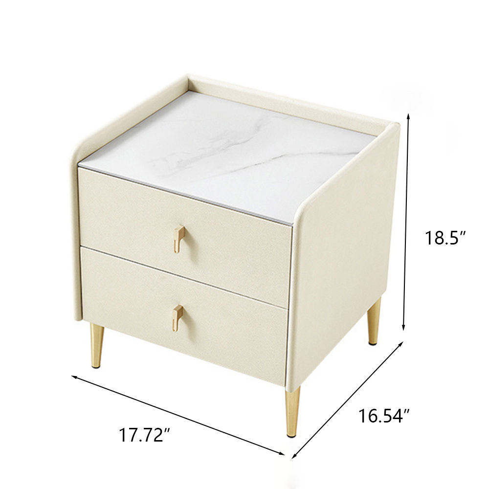 Modern Beige MDF Nightstands