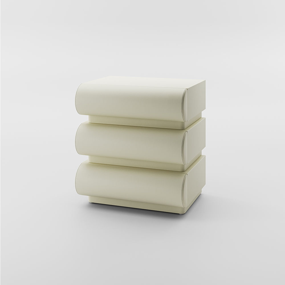 Wood Beige MDF Nightstands