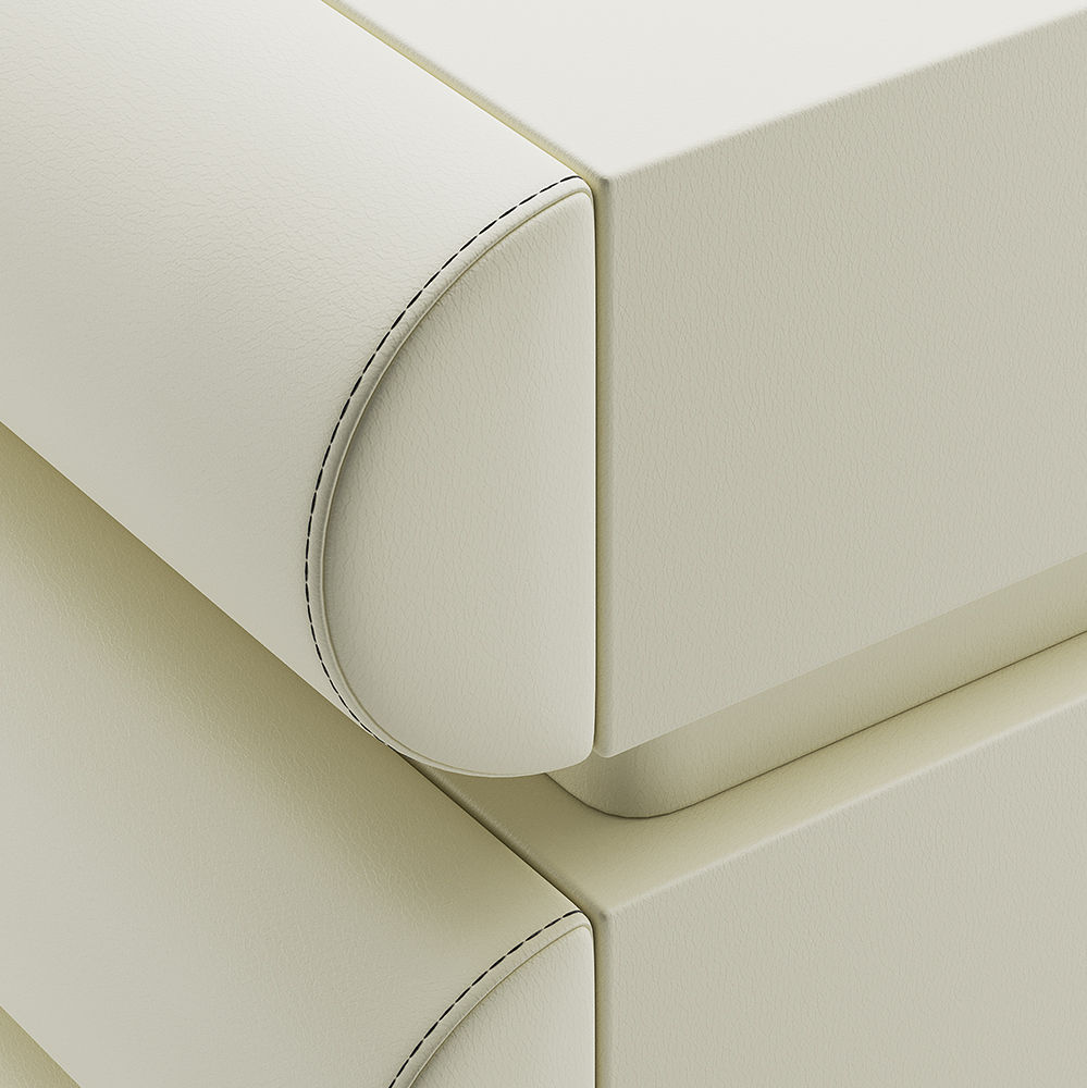 Modern Beige MDF Nightstands