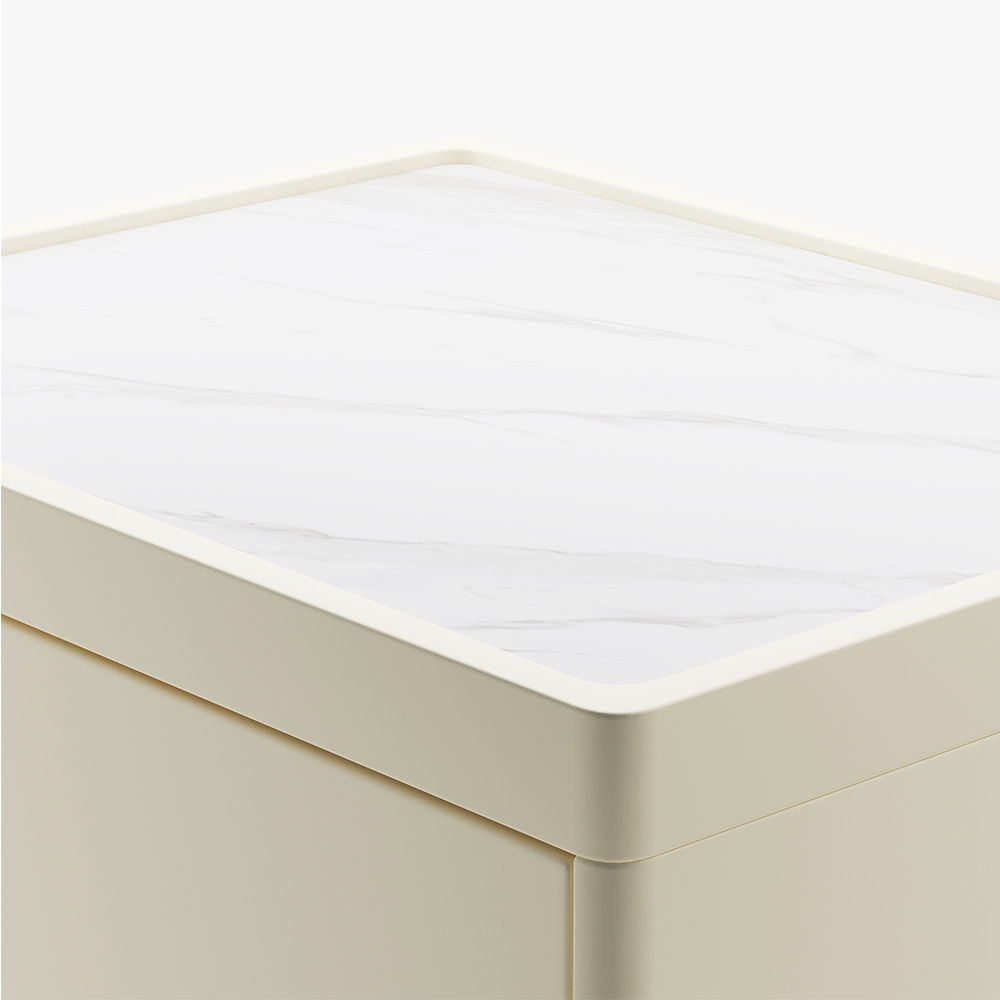 Fully Assemble Beige MDF Nightstands