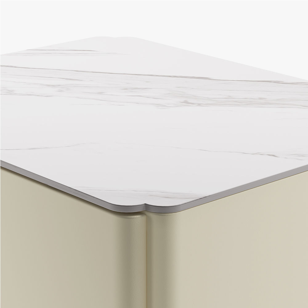 Fully Assemble Beige MDF Nightstands