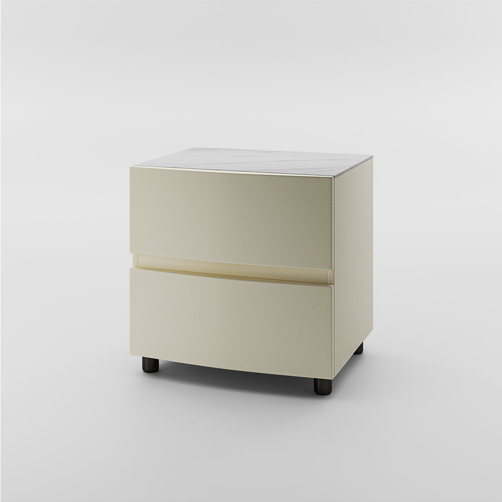 Fully Assemble Beige MDF Nightstands