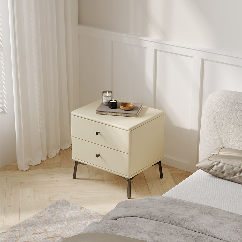 Modern Beige MDF Nightstands