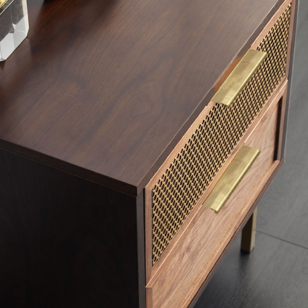 Wood Walnut MDF Nightstands