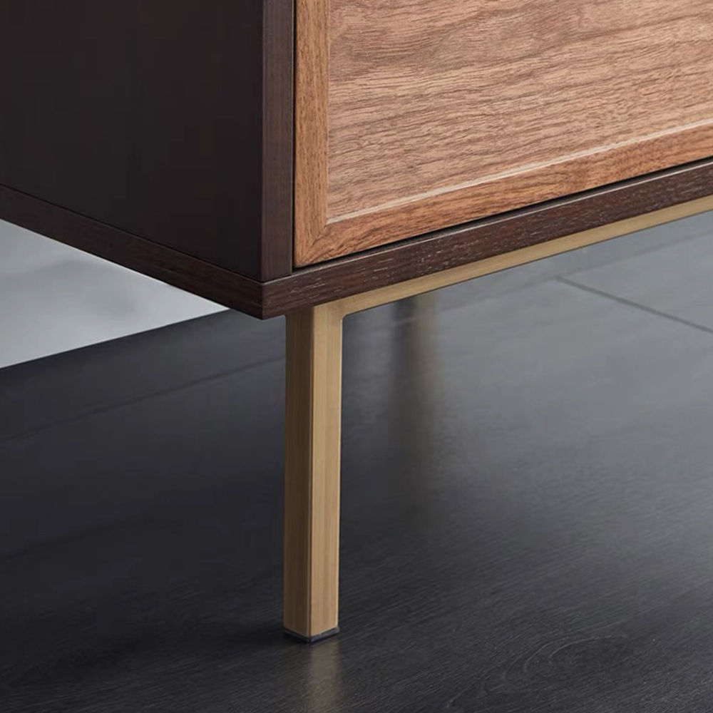 Single Piece Walnut MDF Nightstands