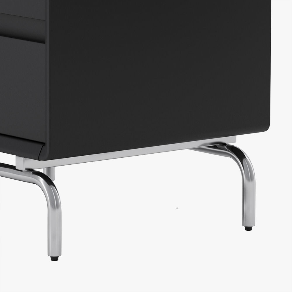 Fully Assemble Black Pine Wood Nightstands