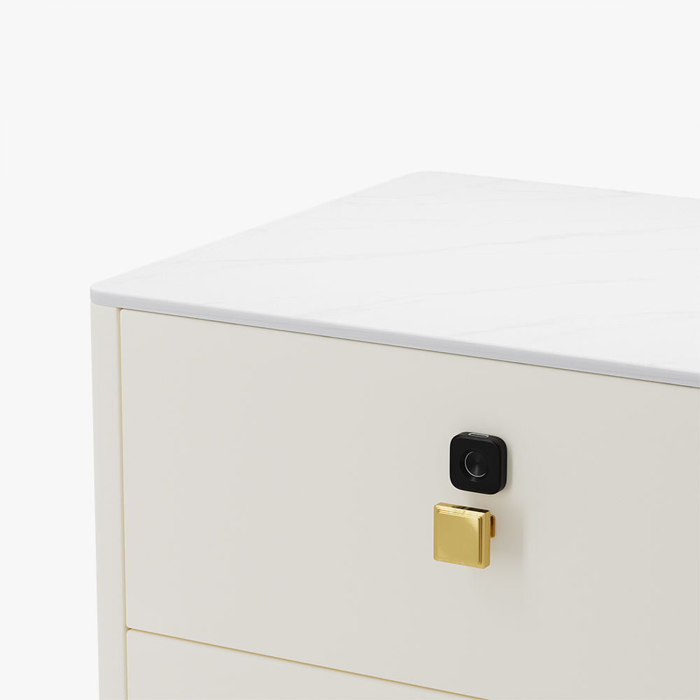 Fully Assemble Beige MDF Nightstands
