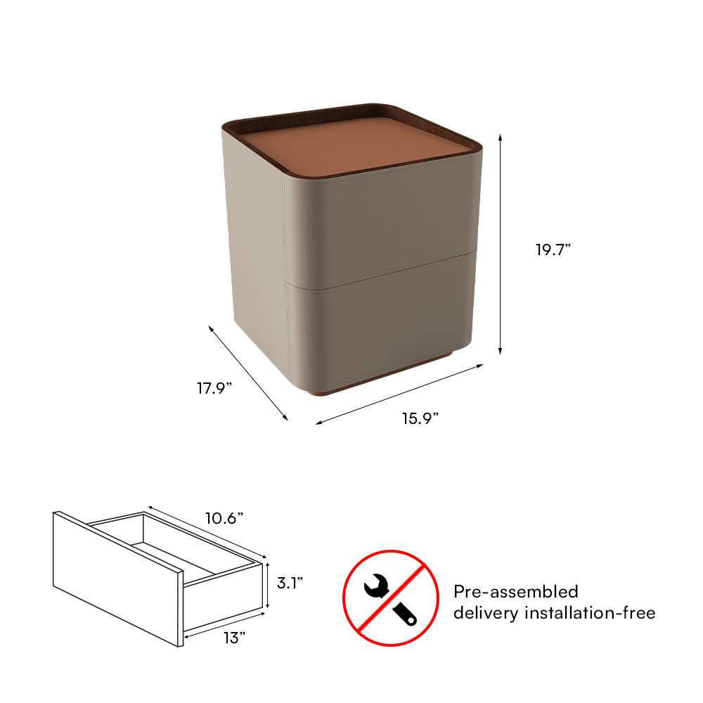 PU Leather Nightstands