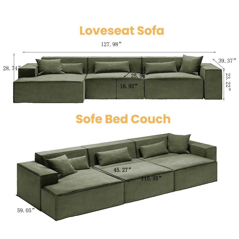 Partly Assemble Dark Green Fabric Power Reclining Sofas