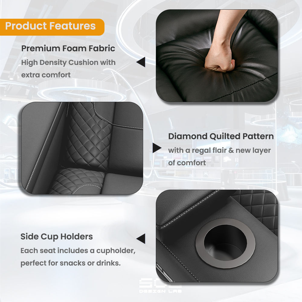 Black Leather Power Reclining Sofas