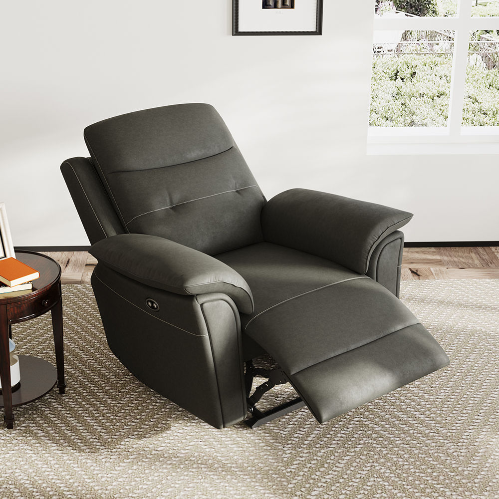 Sleeper Dark Brown Fabric Power Reclining Sofas