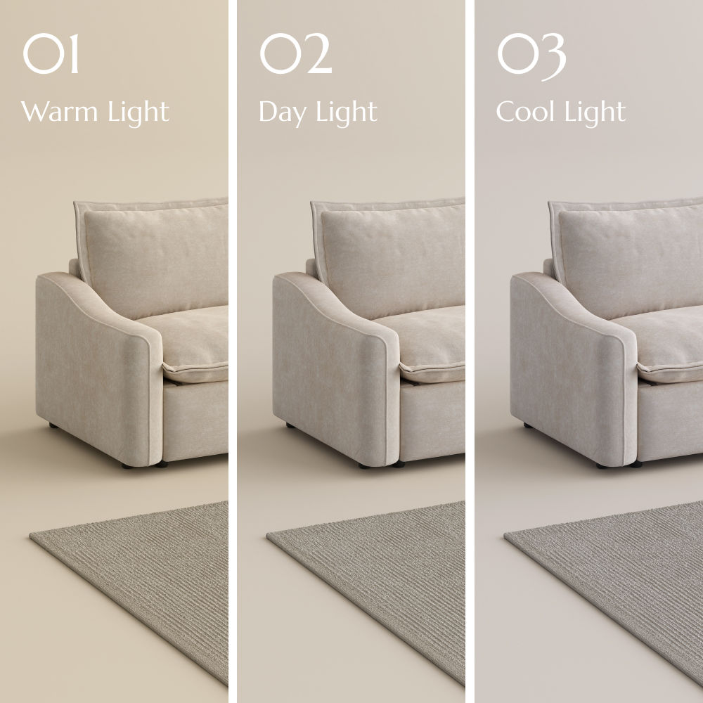 Beige Fabric Smart Furniture