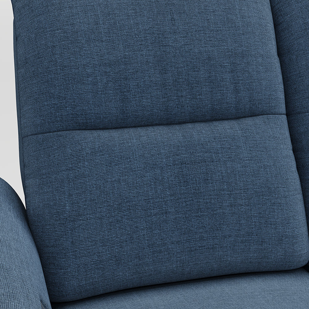 Power Reclining Sofas Navy Blue 100% Polyester Blend Recliners
