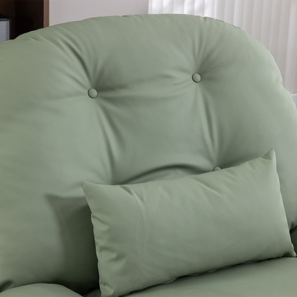 Green Faux Leather Recliners