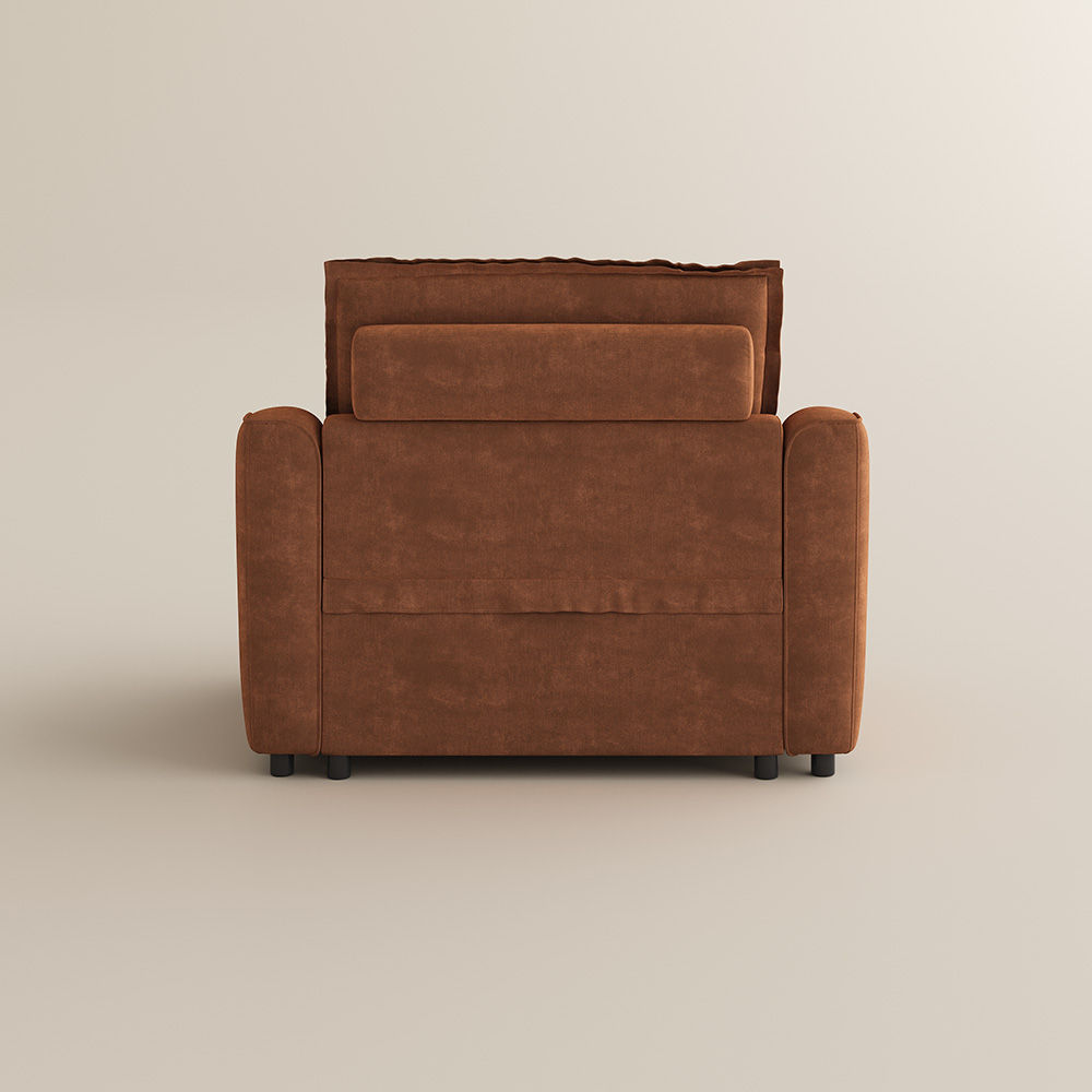 Modular Brown Pet-Friendly Fabric Recliners