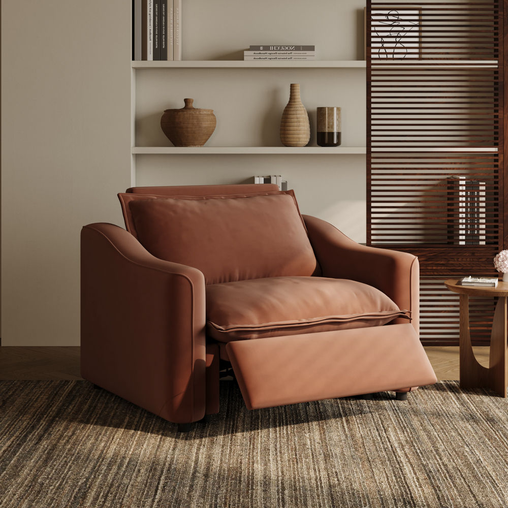 Ergopals Brown Pet-Friendly Fabric Recliners