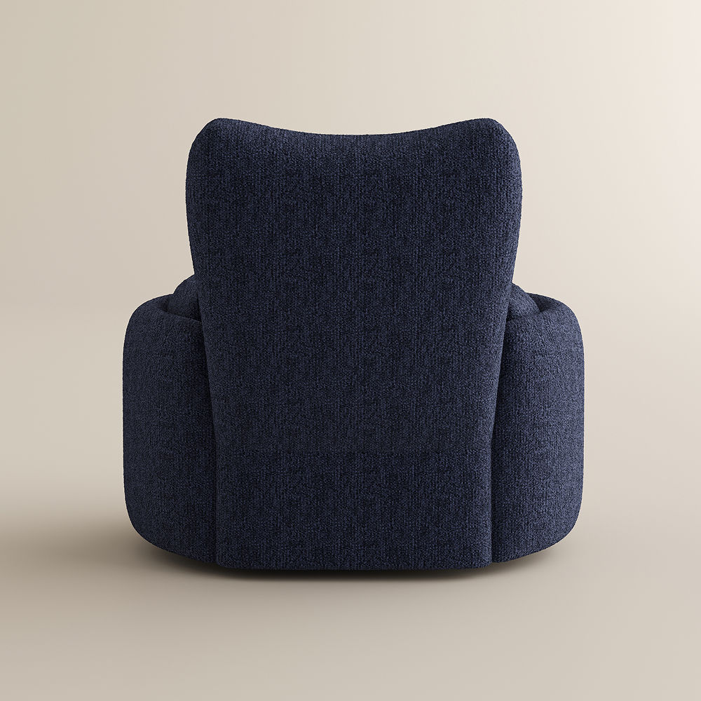 Recliner Blue Chenille Recliners