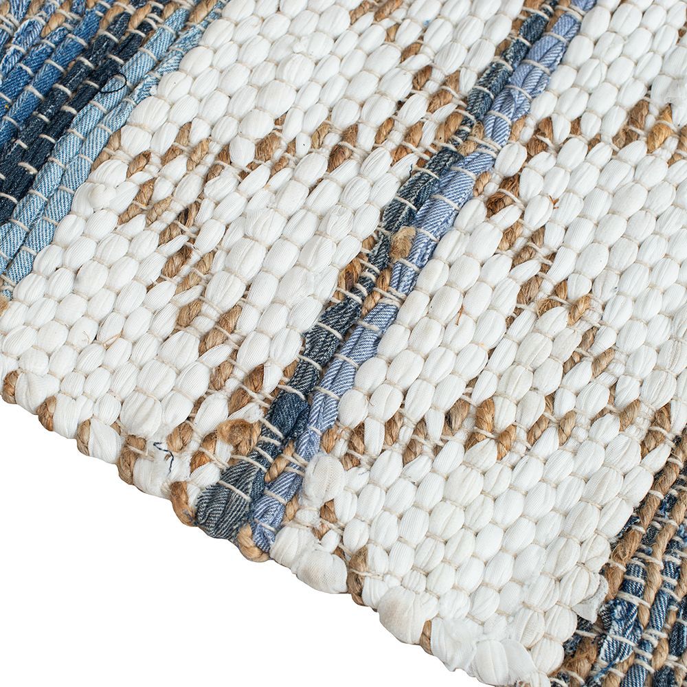 White&Blue Cotton Rugs