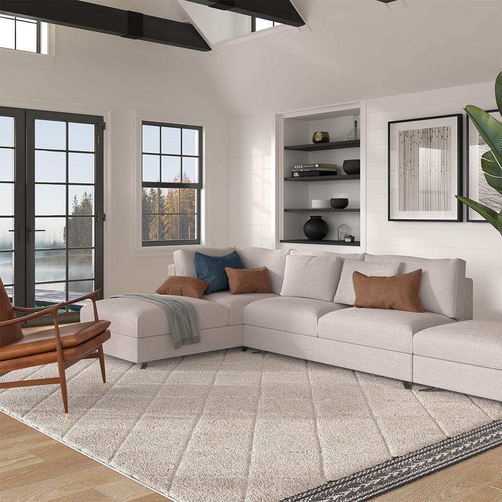 Cream PP Pastic Rugs